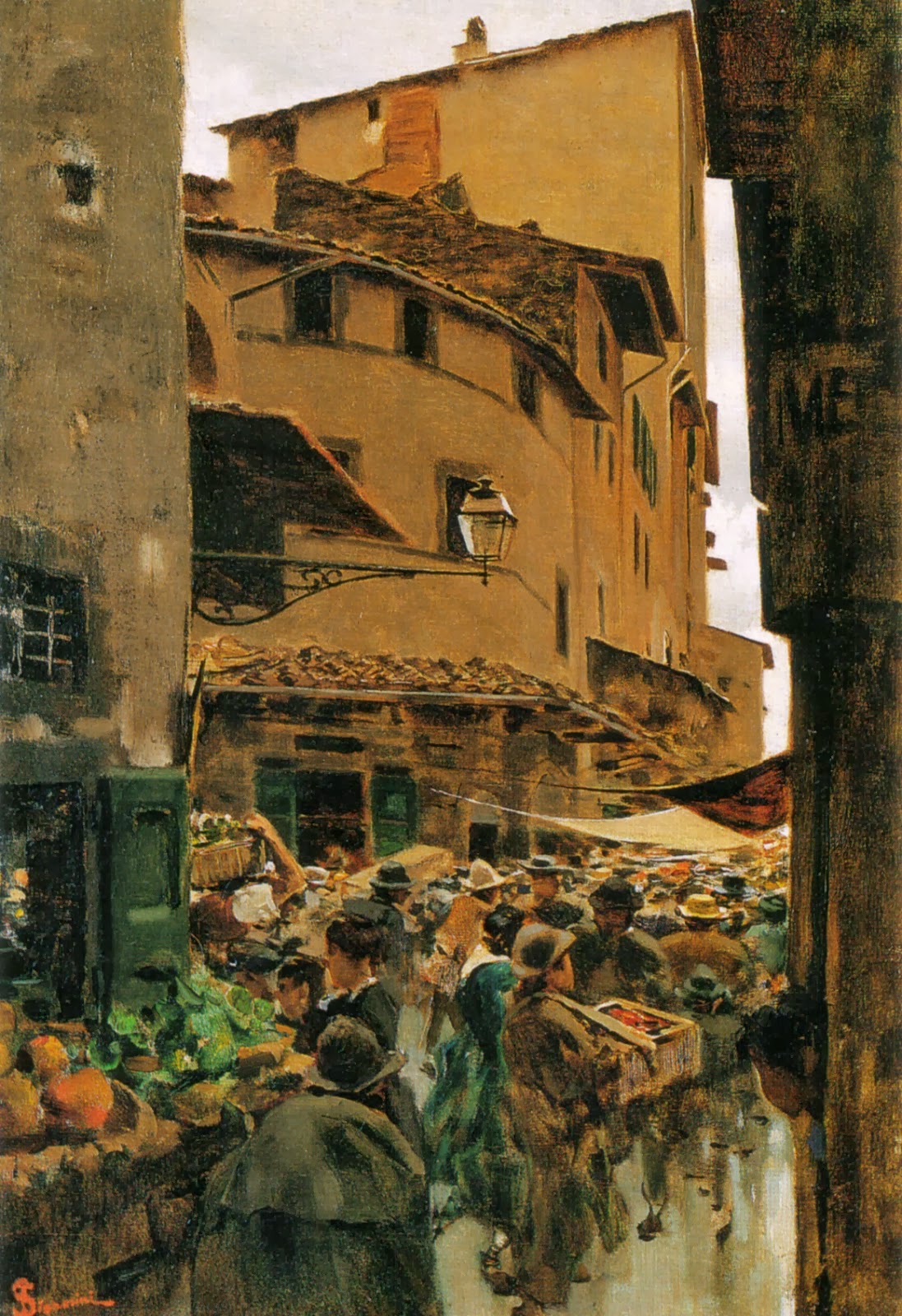 Telemaco Signorini Via Calimala Firenze 1889