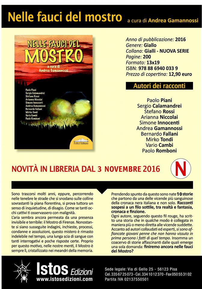 Nelle fauci del Mostro scheda libro