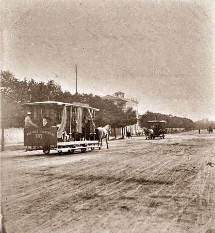 Omnibus in viale Spartaco Lavagnini in Firenze