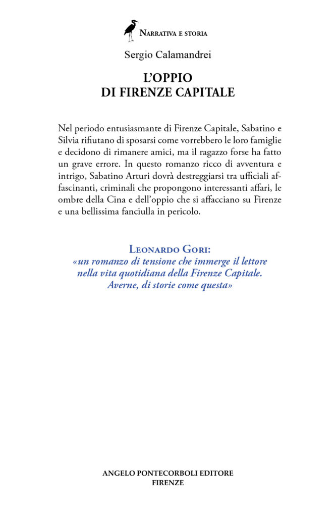 Quarta copertina oppio di Firenze Capitale