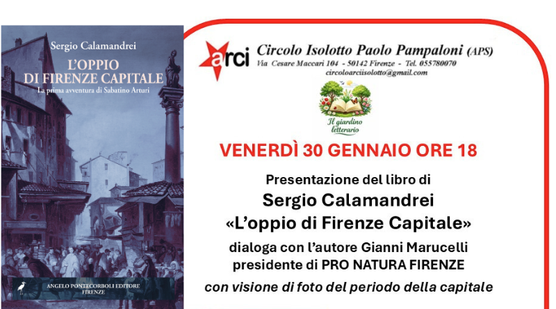 Presentazione isolotto Pampaloni oppio Firenze Capitale